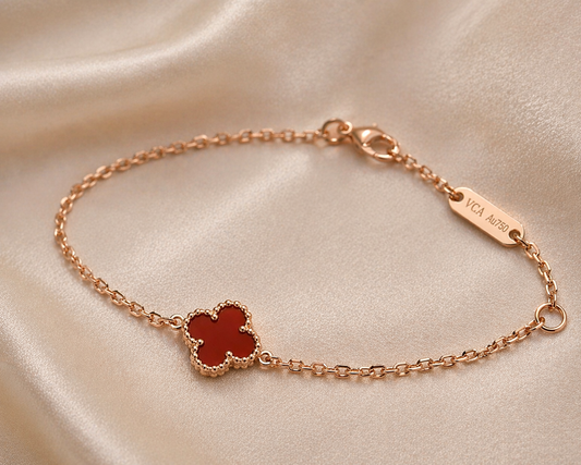 18K Rose Gold Carnelian Small Motif Bracelet