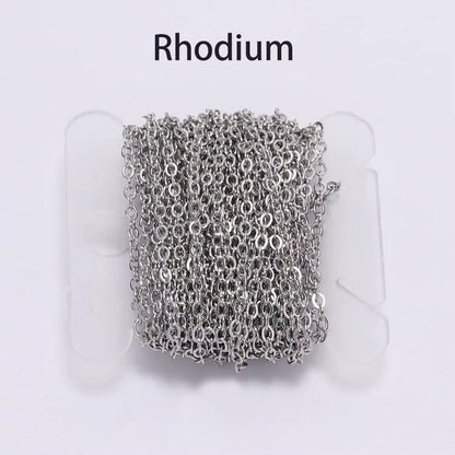 5 M/Lot Gold/Bronze Plated Necklace Chain for Jewelry Making Findings DIY Necklace Chains Materials Handmade Supplies